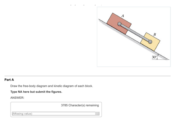 Solved Blocks A And B Of Mass 12 Kg And 6 Kg Respectively, | Chegg.com