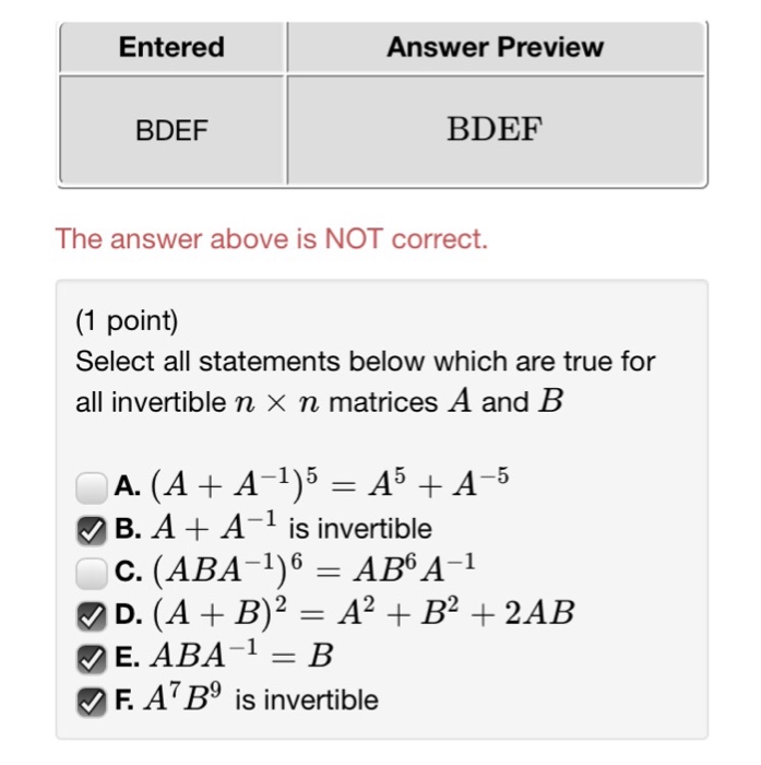 Solved Select All Statements Below Which Are True For All | Chegg.com