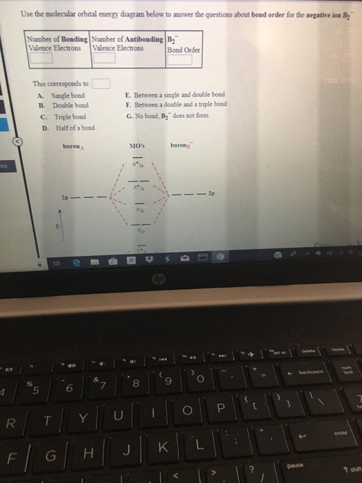 Solved Use The Molecular Orbital Energy Diagram Below To | Chegg.com