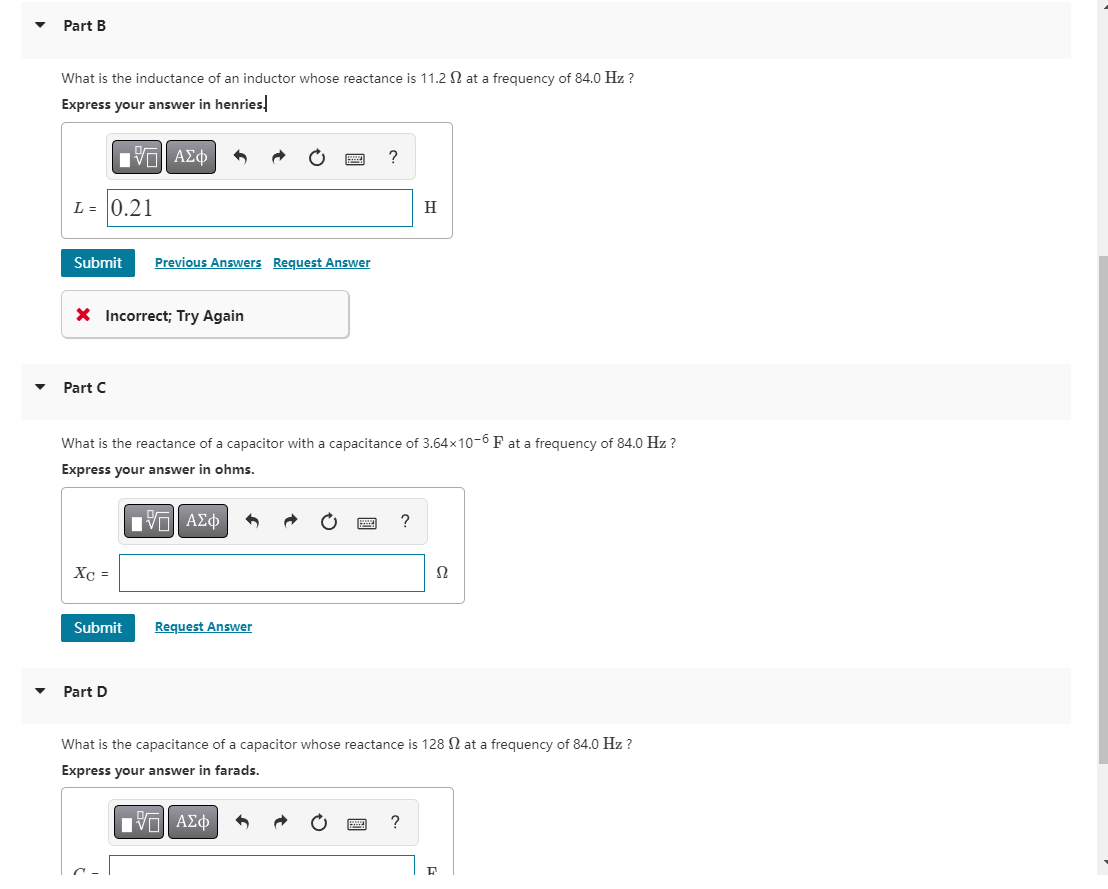 Solved Part B What Is The Inductance Of An Inductor Whose | Chegg.com