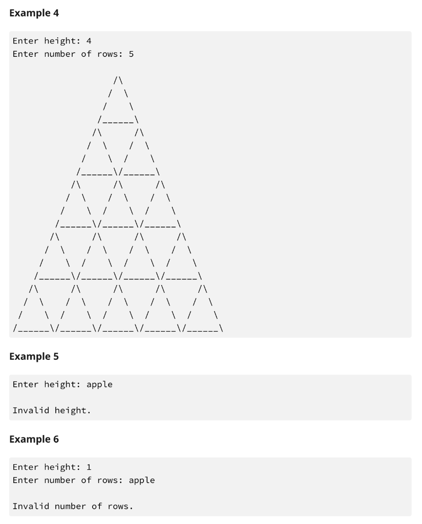 Solved N-Force The Triforce challenge required you to print | Chegg.com