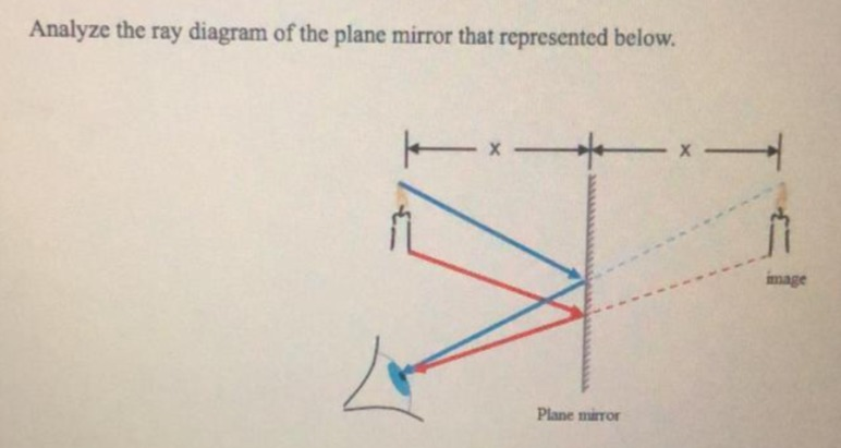 Solved Analyze The Ray Diagram Of The Plane Mirror That Chegg