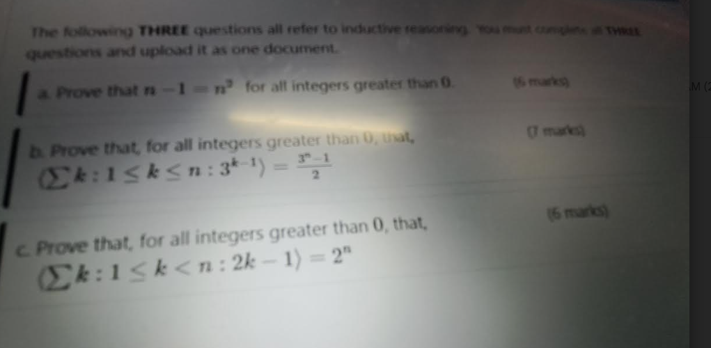 Solved the following three questions all refer to induction | Chegg.com