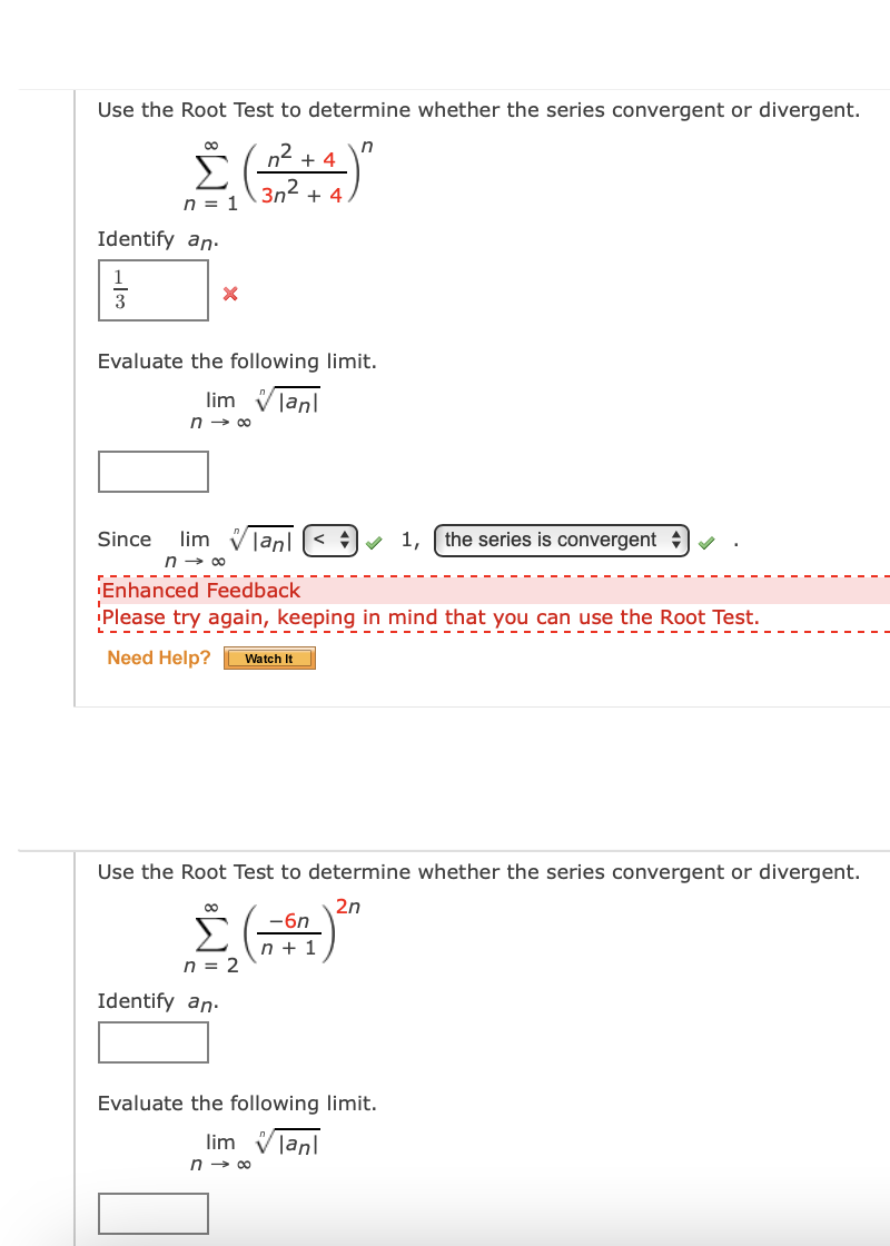 Solved Use the Root Test to determine whether the series | Chegg.com