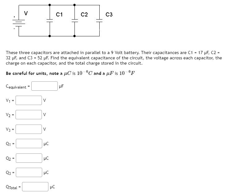 Solved C1 C2 C3 These Three Capacitors Are Attached In | Chegg.com