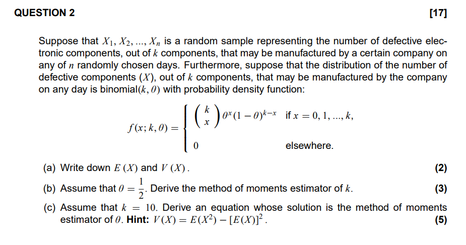 Solved Suppose That X1,X2,…,Xn Is A Random Sample | Chegg.com