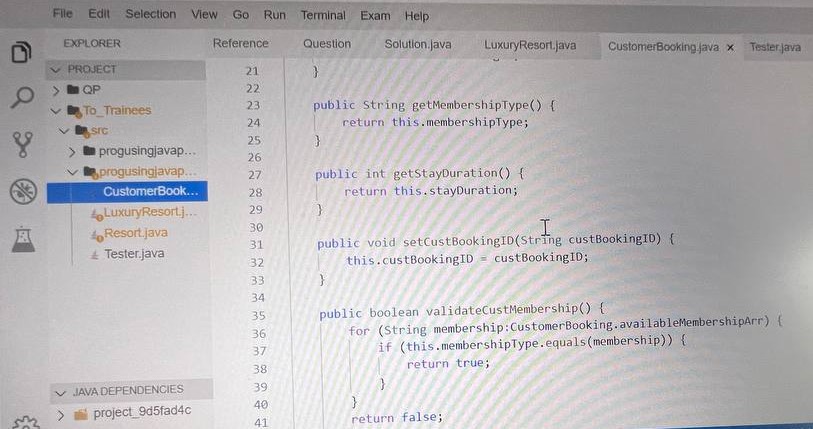 Solved Question 2: Object Oriented Programming: Marks] | Chegg.com