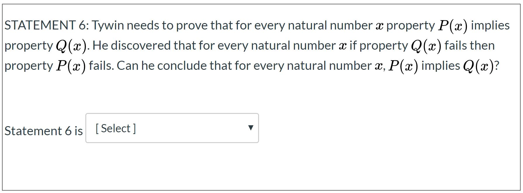 Solved The answer for each Statement is either True or | Chegg.com