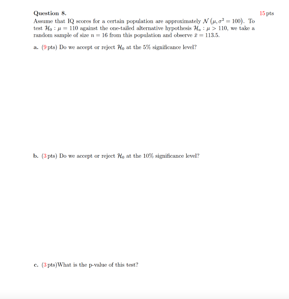 Solved b. Do we accept or reject H0 at the 10% signicance | Chegg.com