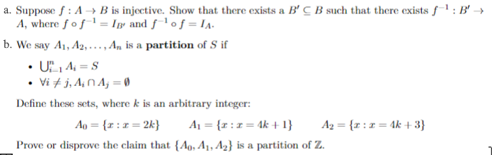 Solved Prove A And B Without Explanations. I Am Not Sure If | Chegg.com