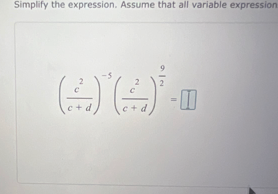 Solved Simplify the expression. Assume that all variable | Chegg.com