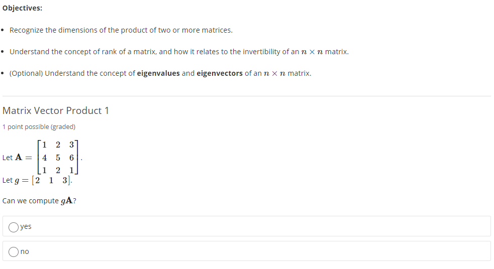 Solved Objectives: • Recognize the dimensions of the product | Chegg.com
