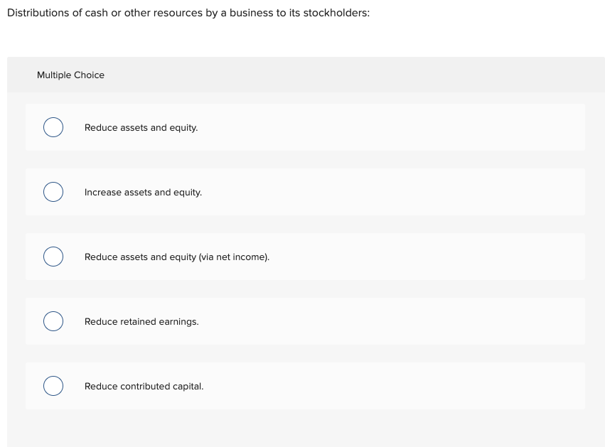 Solved Creditors' claims on the assets of a company are