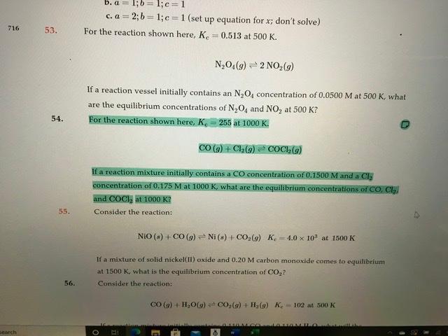 Solved B. A = 1; B = 1;c=1 C. A = 2; B= 1;c=1 (set Up | Chegg.com