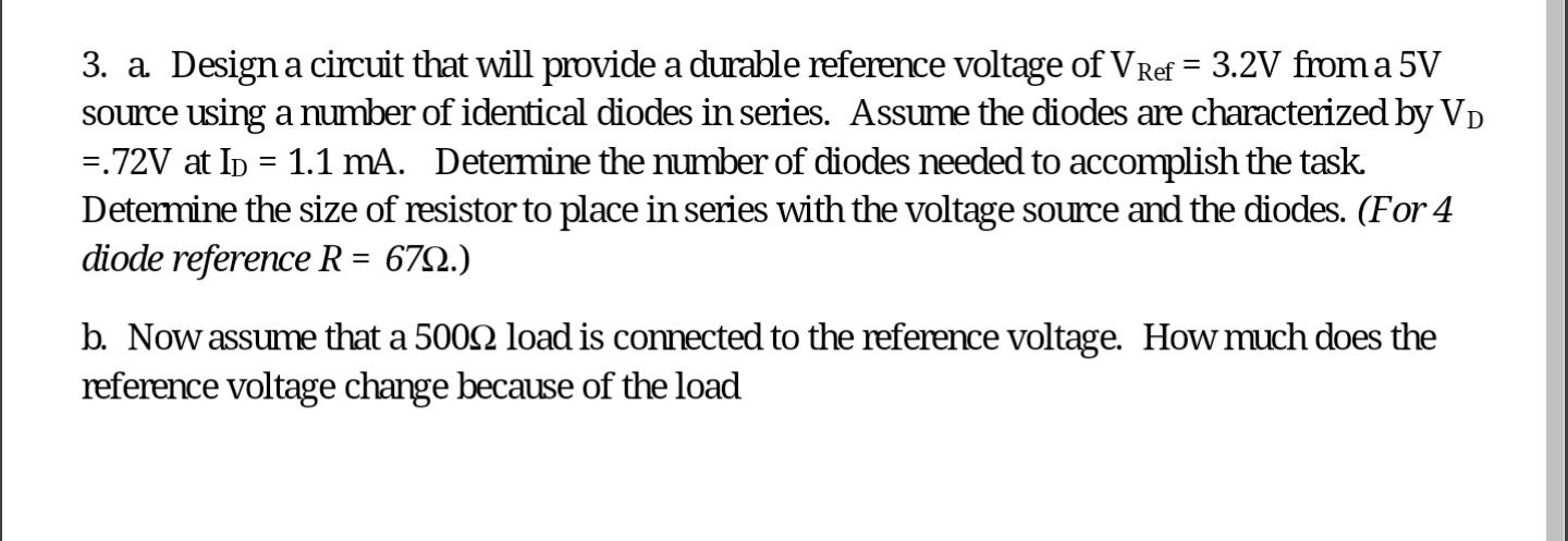 Solved 3. a. Design a circuit that will provide a durable | Chegg.com