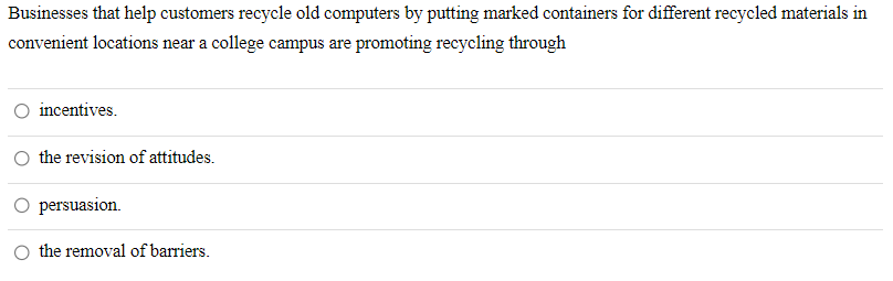 Solved Which of the following would most likely reduce | Chegg.com