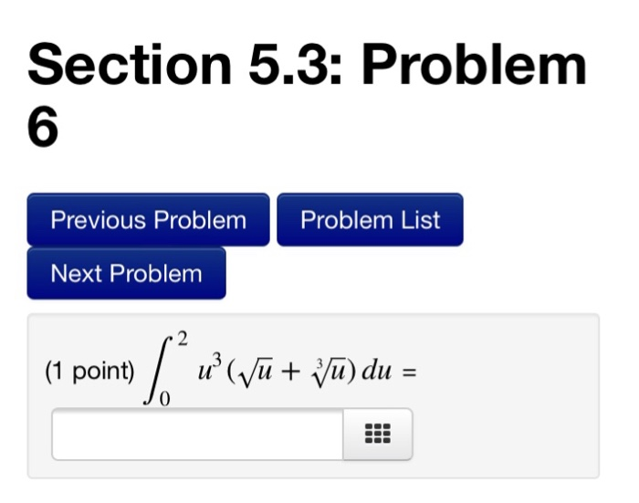 Solved Section 5.3: Problem 6 Previous Problem Problem List | Chegg.com