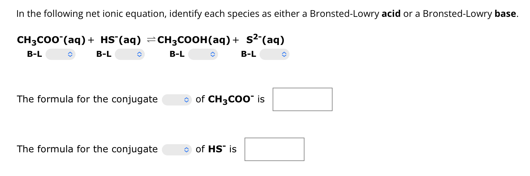 Solved In the following net ionic equation, identify each | Chegg.com