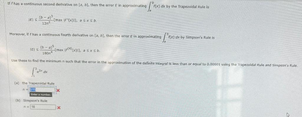 Solved If f has a continuous second derivative on [a,b]7, | Chegg.com