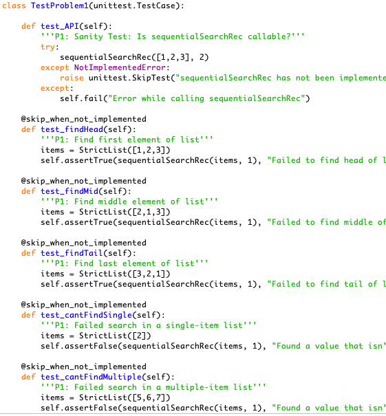 Problem 1 Sequential Search (20 points) We presented | Chegg.com