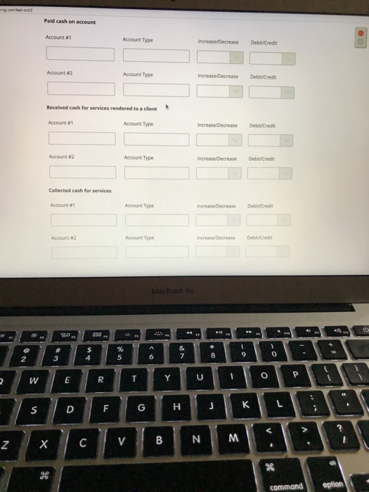 Solved Review the transactions and determine the accounts,