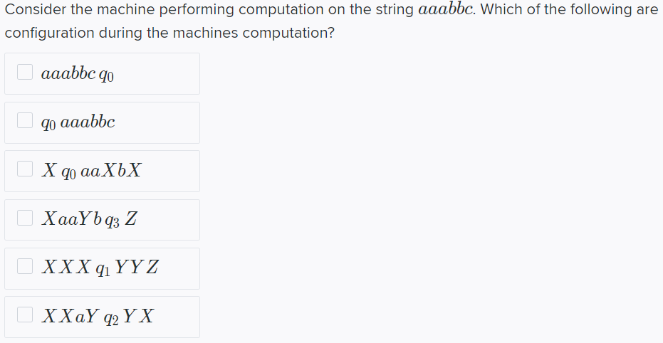 Solved Consider The Following Turing Machine M That | Chegg.com