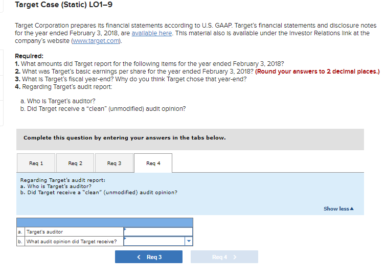 Solved Target Corporation Prepares Its Financial Statements | Chegg.com