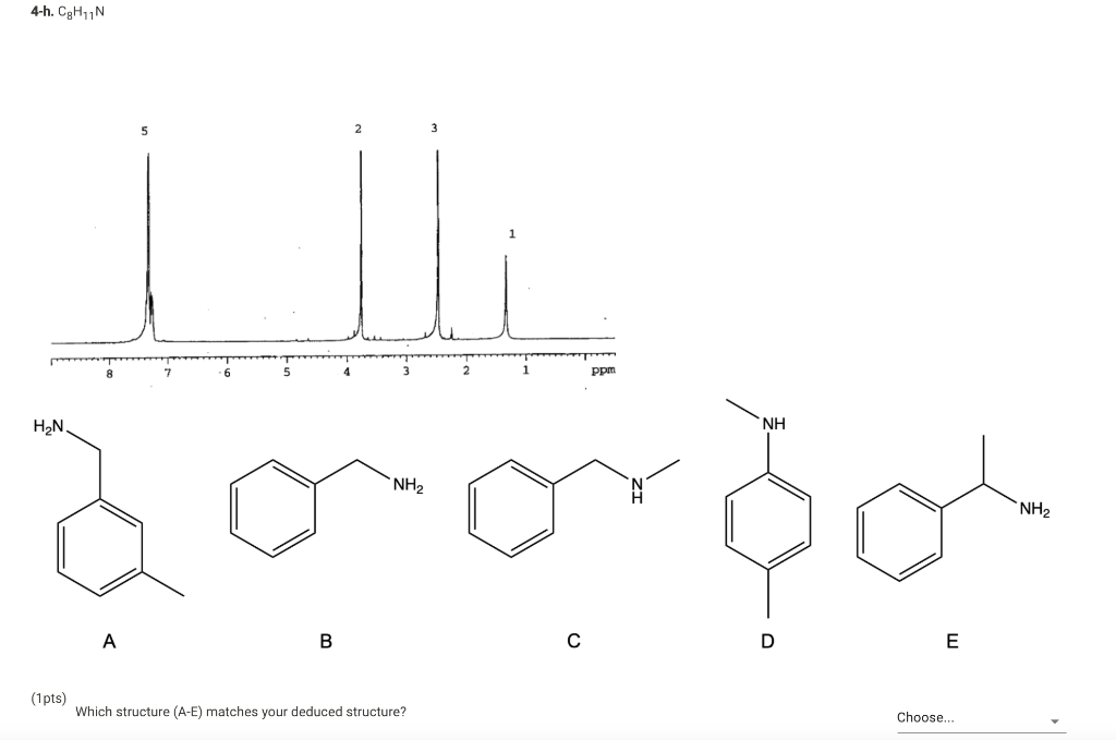 Solved 4-h. CHUN | Ppm H2N. NH NH2 NH2 (1 Pts) Which | Chegg.com