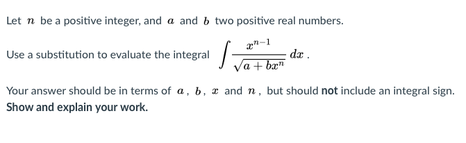 Solved Let n be a positive integer, and a and b two positive | Chegg.com