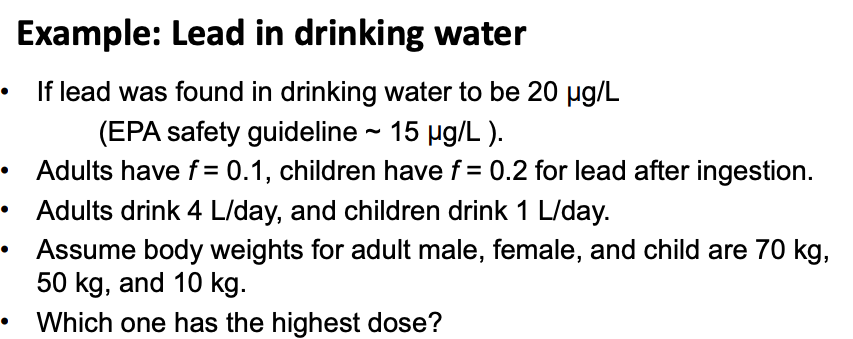 Solved Example: Lead In Drinking Water If Lead Was Found In | Chegg.com