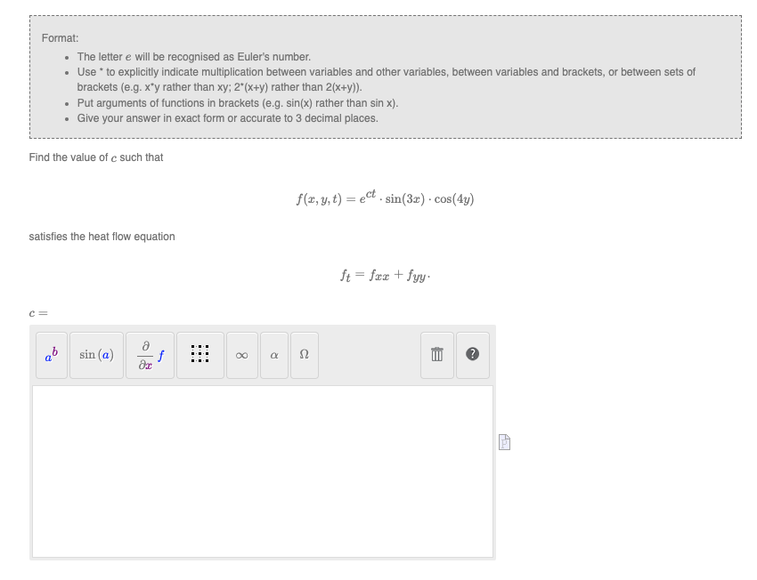 Solved Format: - The letter e will be recognised as Euler's | Chegg.com