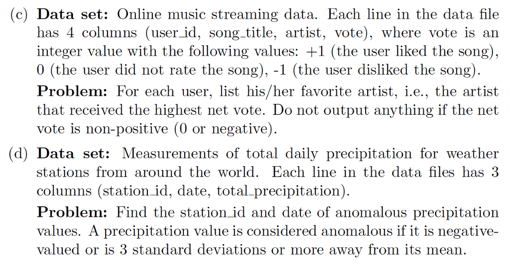 Problem Record Data Set For each problem and data set described below, state | Chegg.com