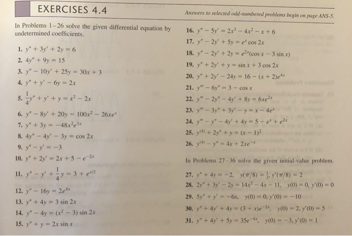 Solved Exercises 4 4 Answers To Selected Odd Numbered Chegg Com