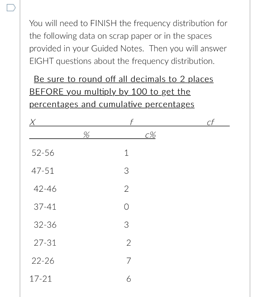 Solved How many scores are included in each score interval | Chegg.com