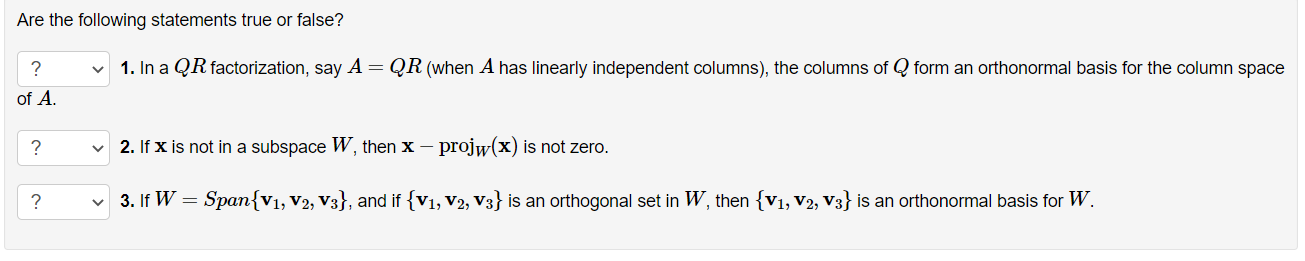 Solved Are the following statements true or false? 1. In a | Chegg.com