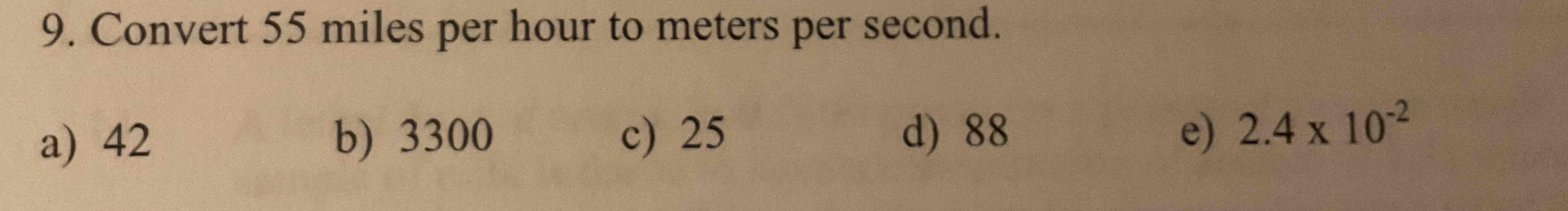 Solved Convert 55 ï Miles Per Hour To Meters Per Chegg Solved Convert 55 ï Miles Per Hour To Meters Per Chegg