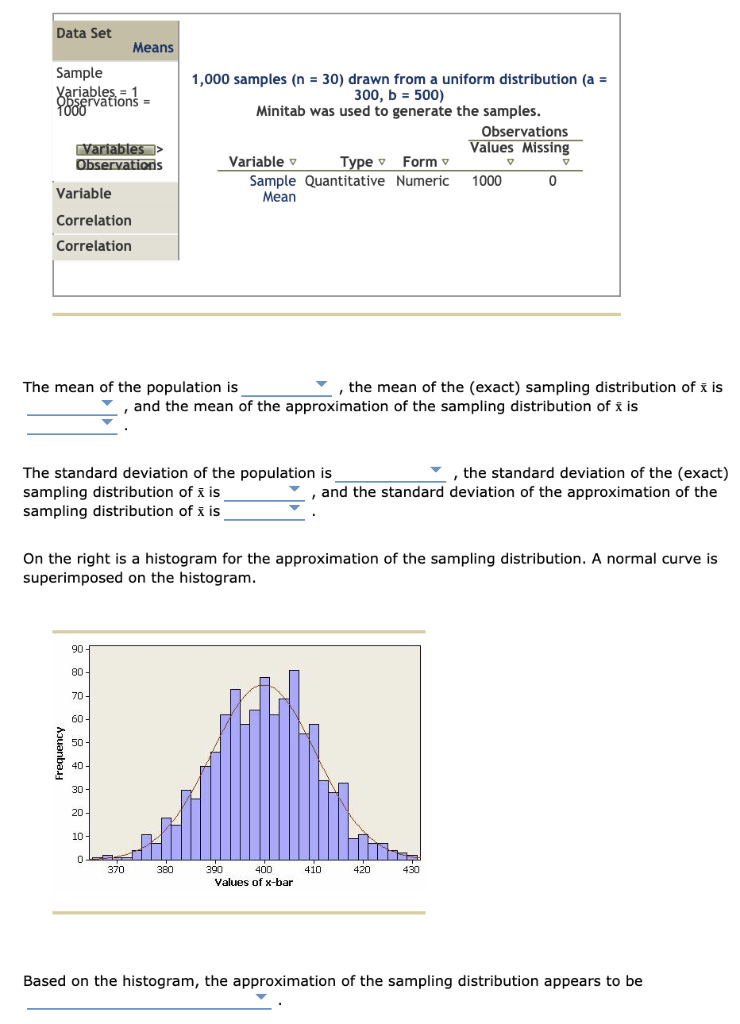 The Sampling Distribution Of The Sample Mean