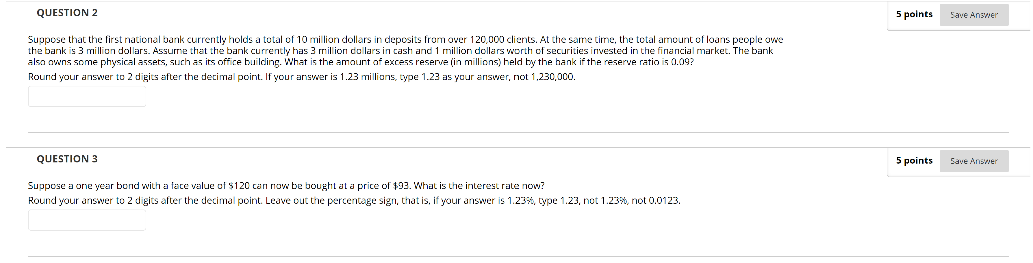 Solved QUESTION 2 5 points Save Answer Suppose that the | Chegg.com