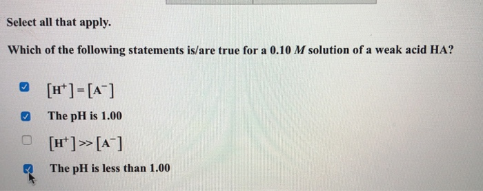 Which Of The Following Is True Of Solutions Solved Select all that apply. Which of the following | Chegg.com