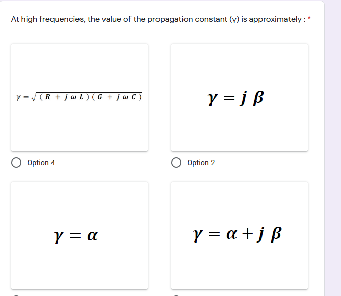 Solved At High Frequencies The Value Of The Propagation Chegg Com