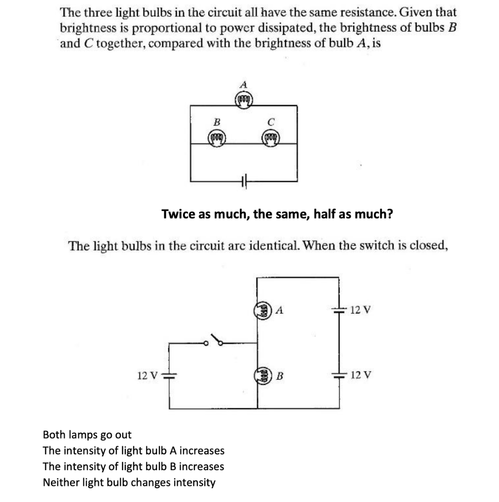 Solved The three light bulbs in the circuit all have the