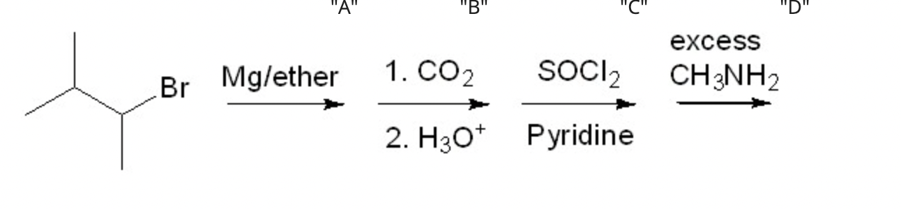 Solved Provide The Major Organic Product After Each Step 