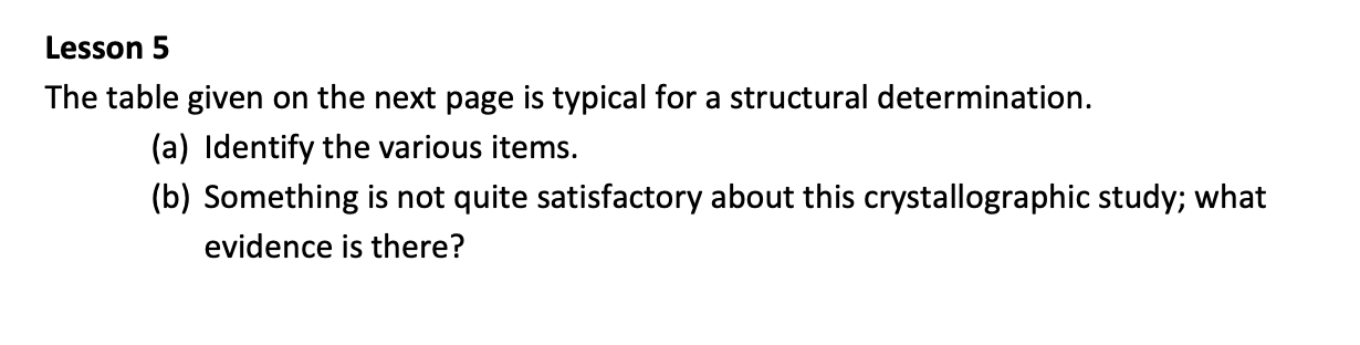 Solved Lesson 5 The table given on the next page is typical | Chegg.com