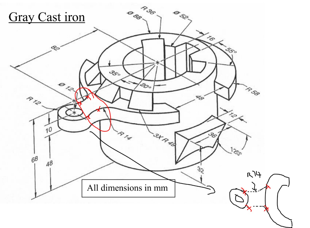 Solved Solidworks: I am sketching on the red parts, which I | Chegg.com