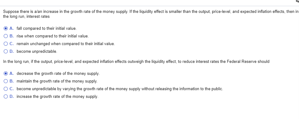 Solved Suppose there is a/an increase in the growth rate of | Chegg.com