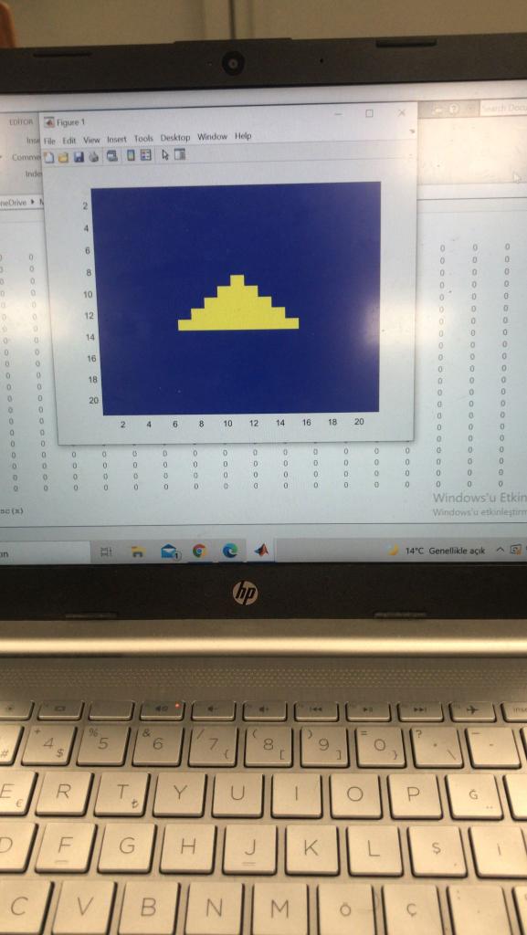 Solved How can I create this triangle with a code on Matlab? | Chegg.com