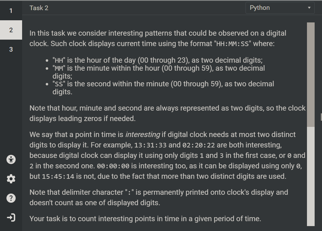 Solved Task 2 Python 1 2 3 In this task we consider | Chegg.com