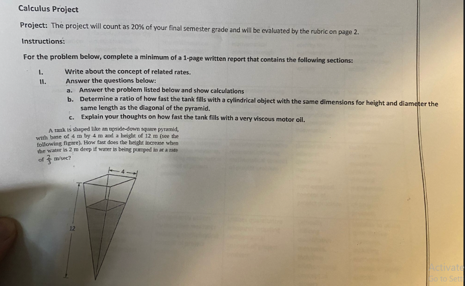 Solved Answer I, II (a,b And C). Thanks | Chegg.com