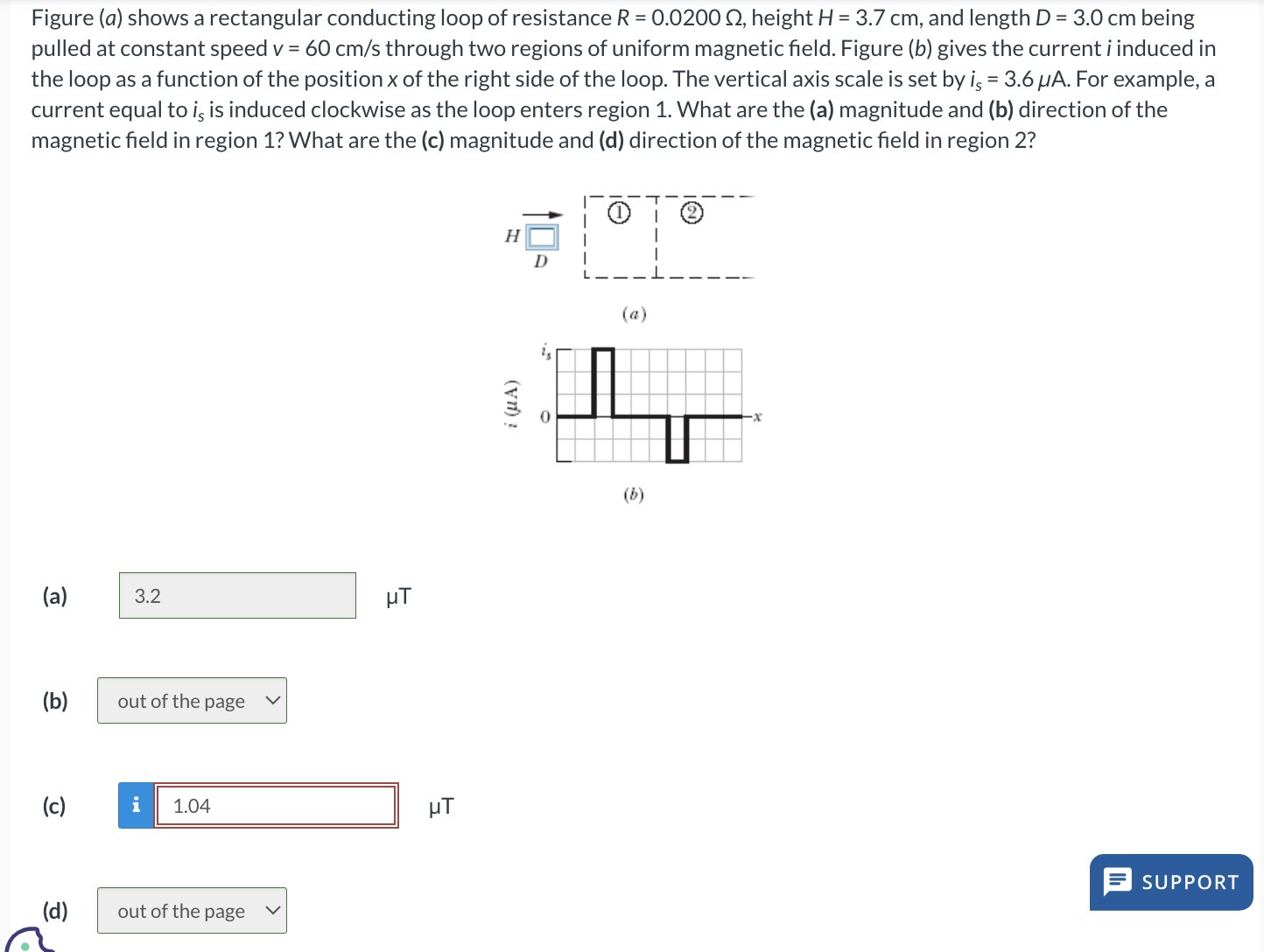 Solved Figure (a) Shows A Rectangular Conducting Loop Of | Chegg.com