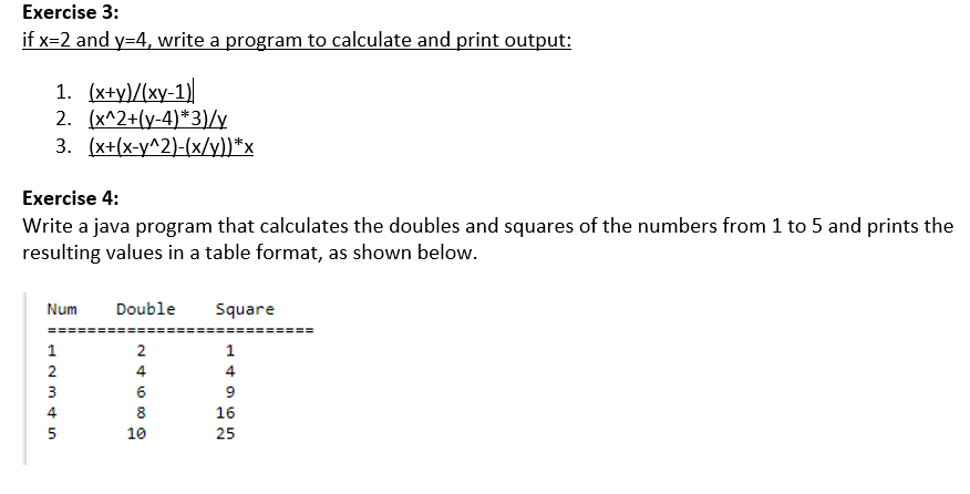 Solved Exercise 1: Modify the following program to fix | Chegg.com